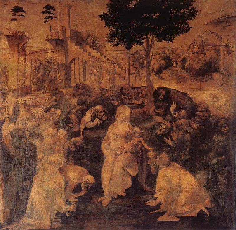 LEONARDO da Vinci The adoration of the Konige